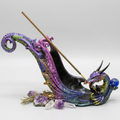Multicolored dragon incense holder hero