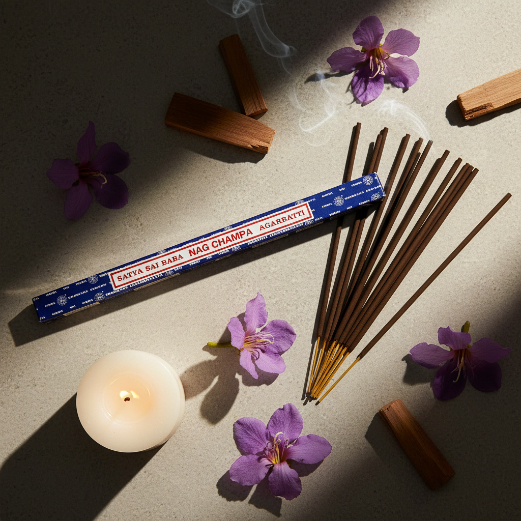 Nag Champa Flat Lay