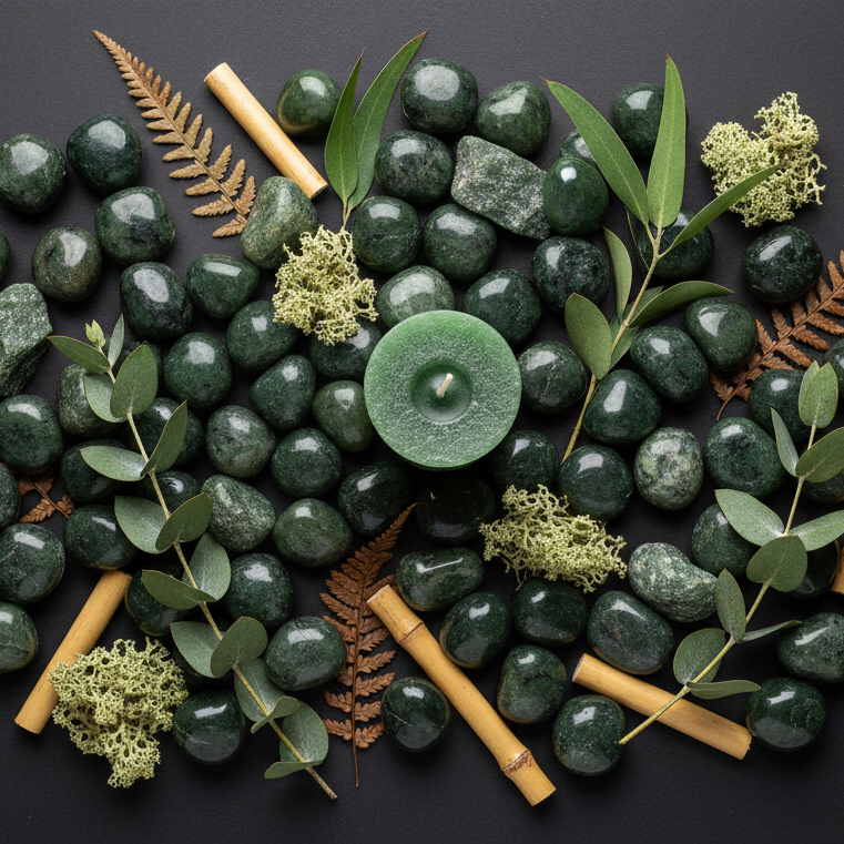Nephrite Jade Flat Lay