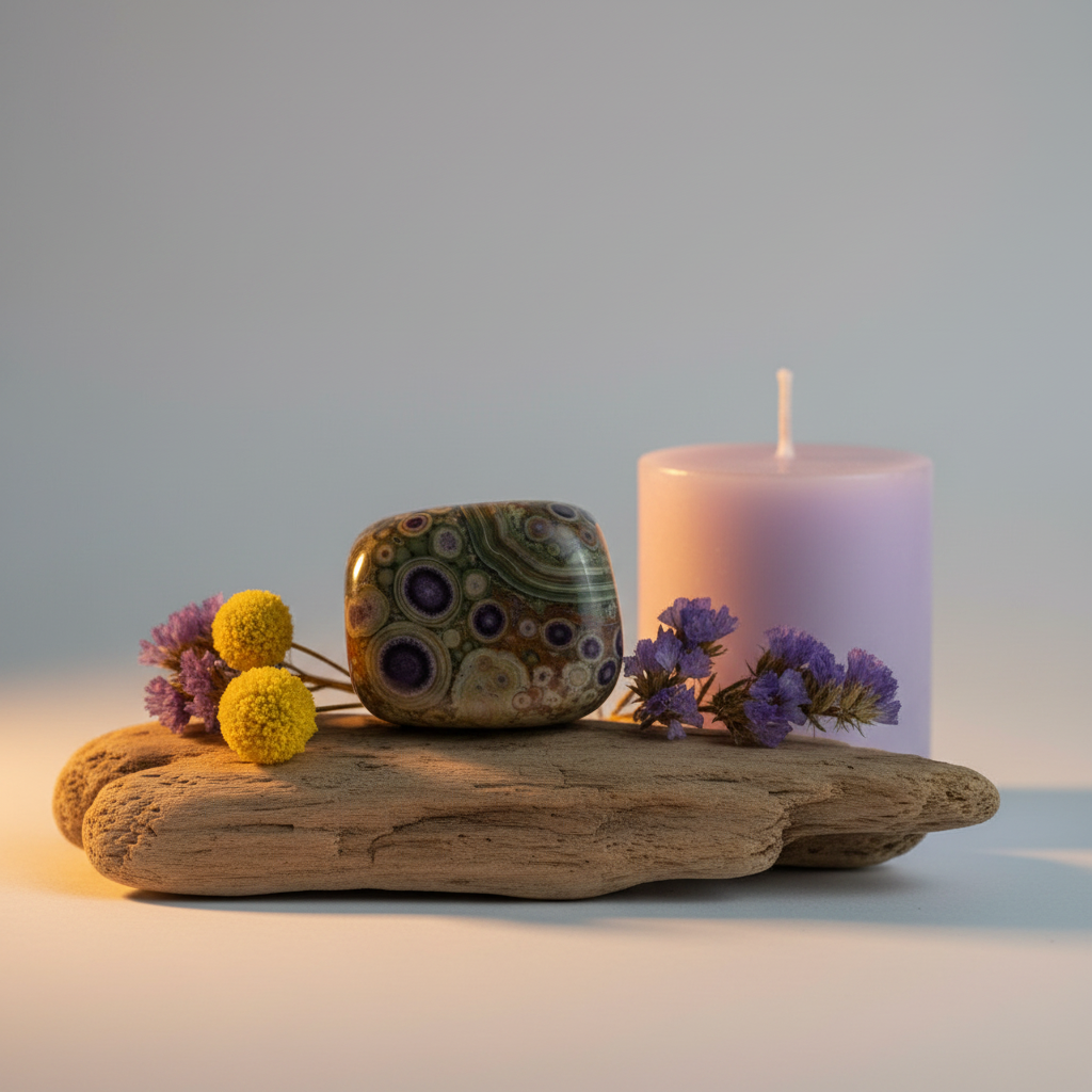 Ocean Jasper Purple Dot Lifestyle