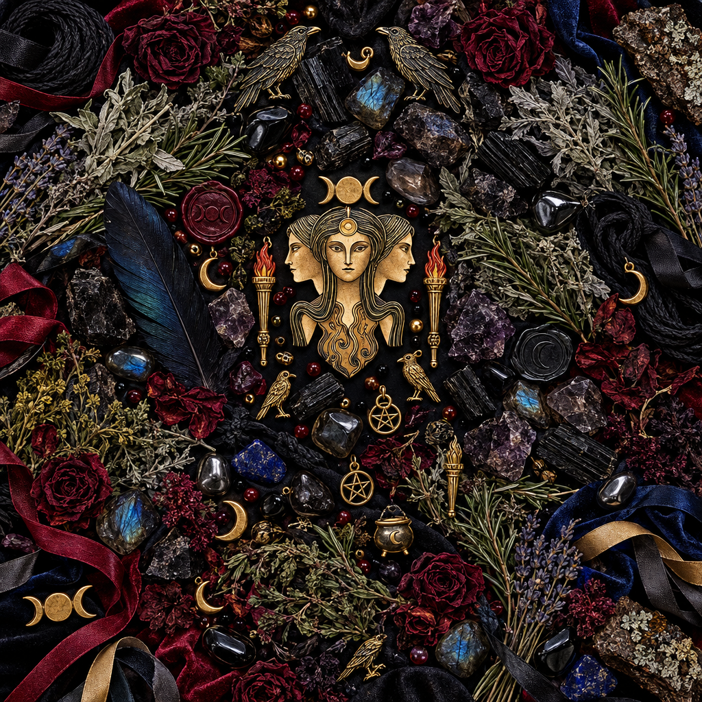 Oracle of Novice Witches Flat Lay
