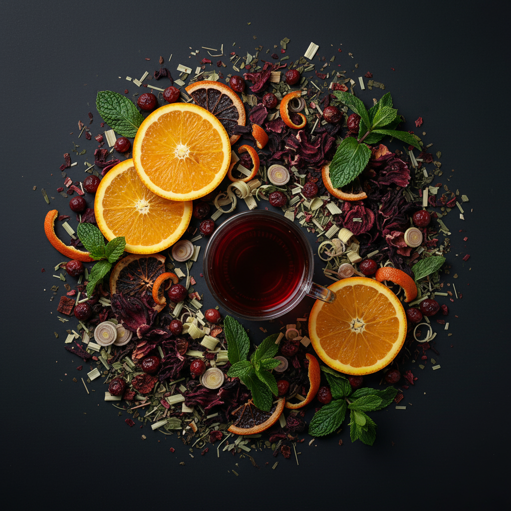 Orange Burst Flat Lay