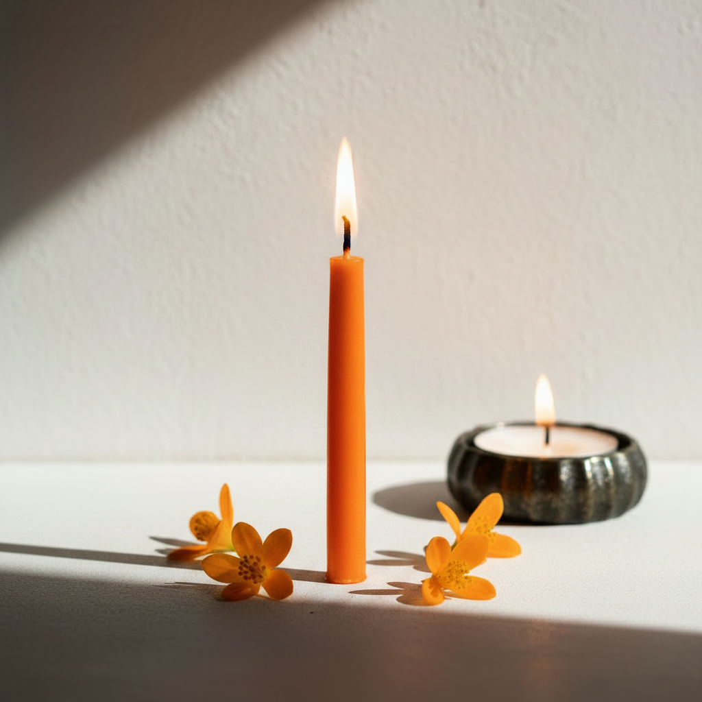 Orange Chime Candle