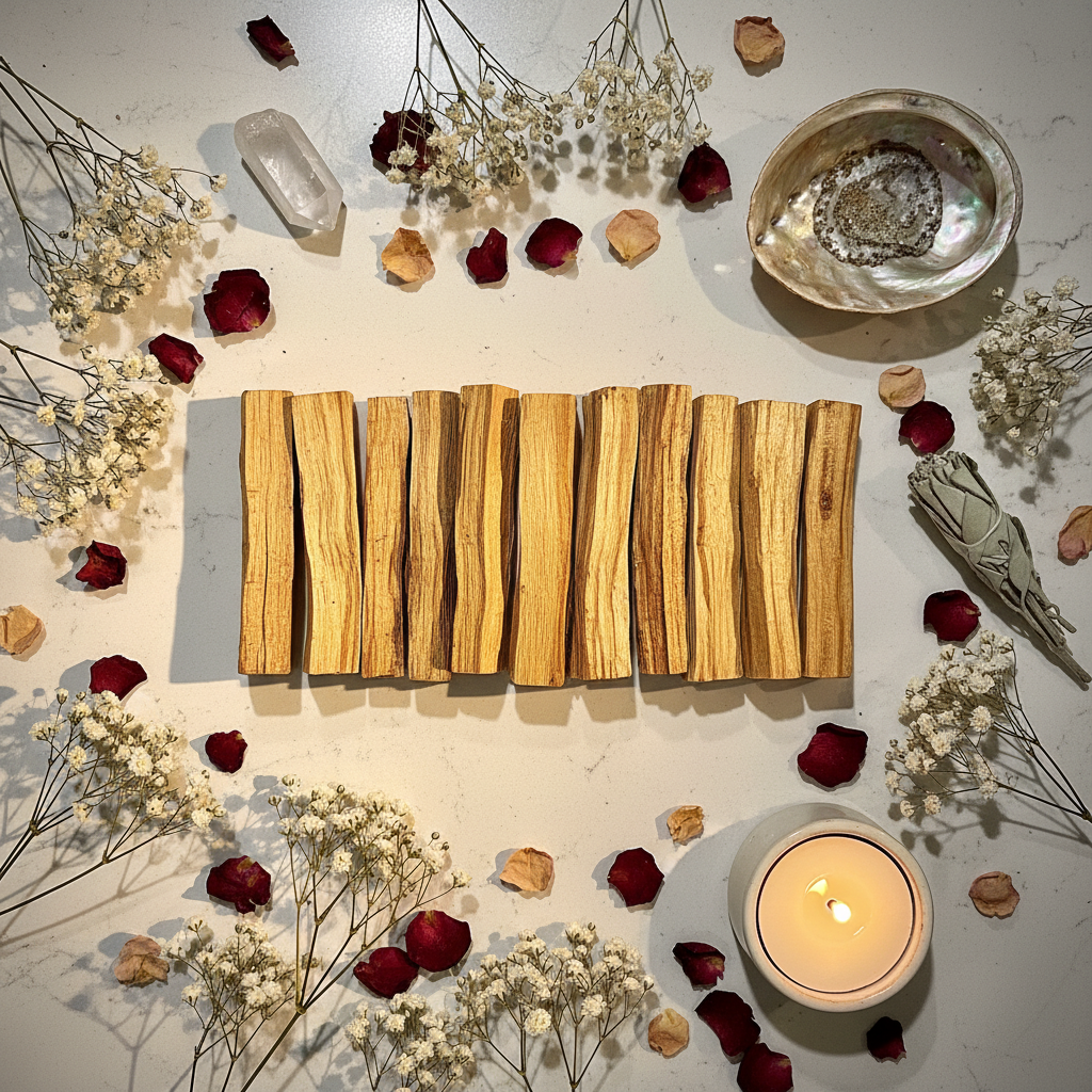 Palo Santo Flat Lay