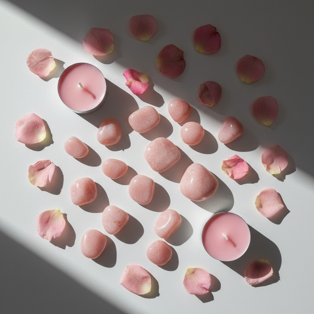 Pink Opal Flat Lay