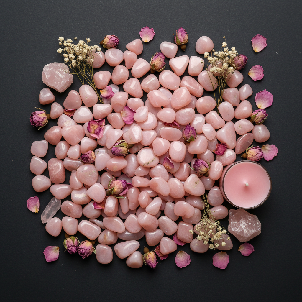 Pink Opal Flat Lay