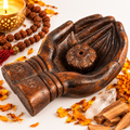 Praying Hands Om Incense Holder Hero
