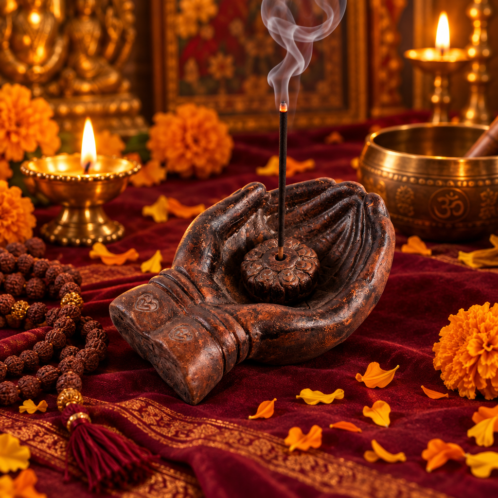 Praying Hands Om Incense Holder Lifestyle