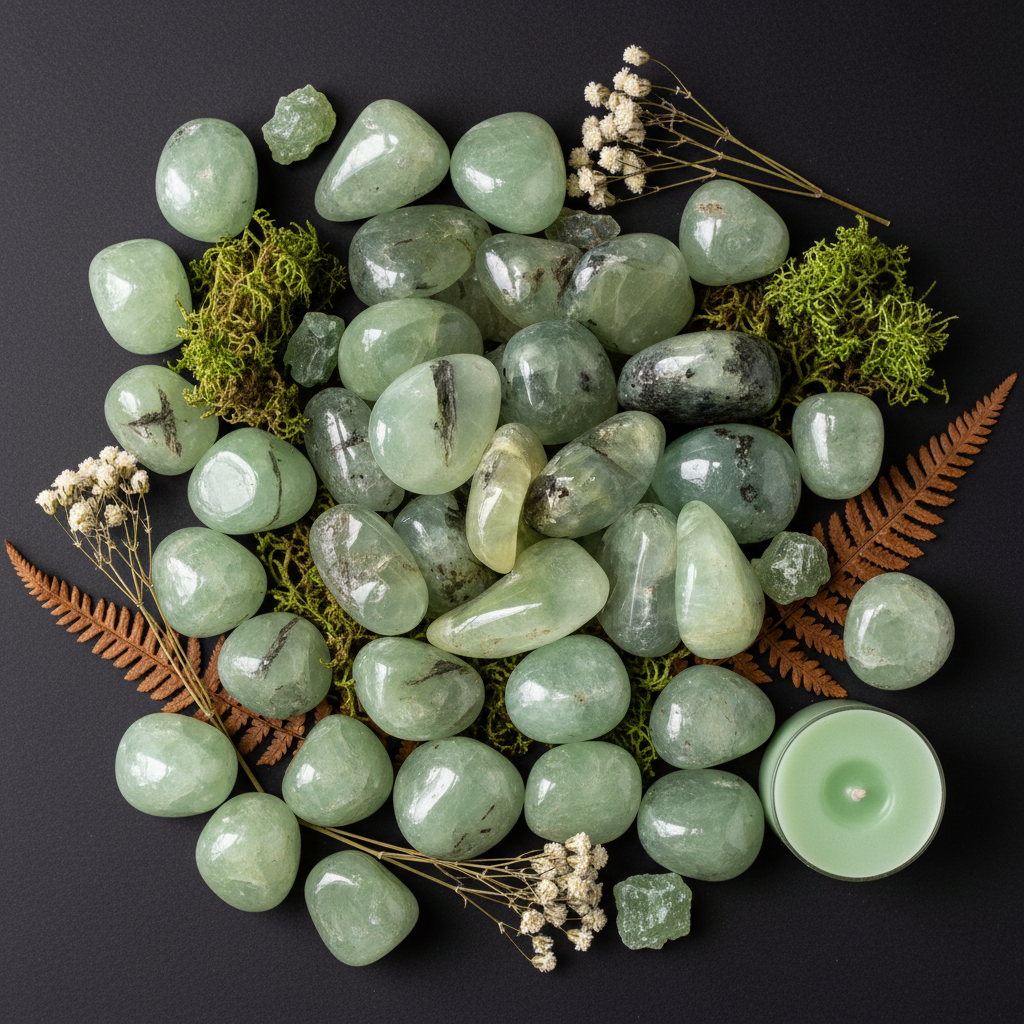 Prehnite Flat Lay