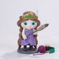 Purple-and-emerald collectible hero