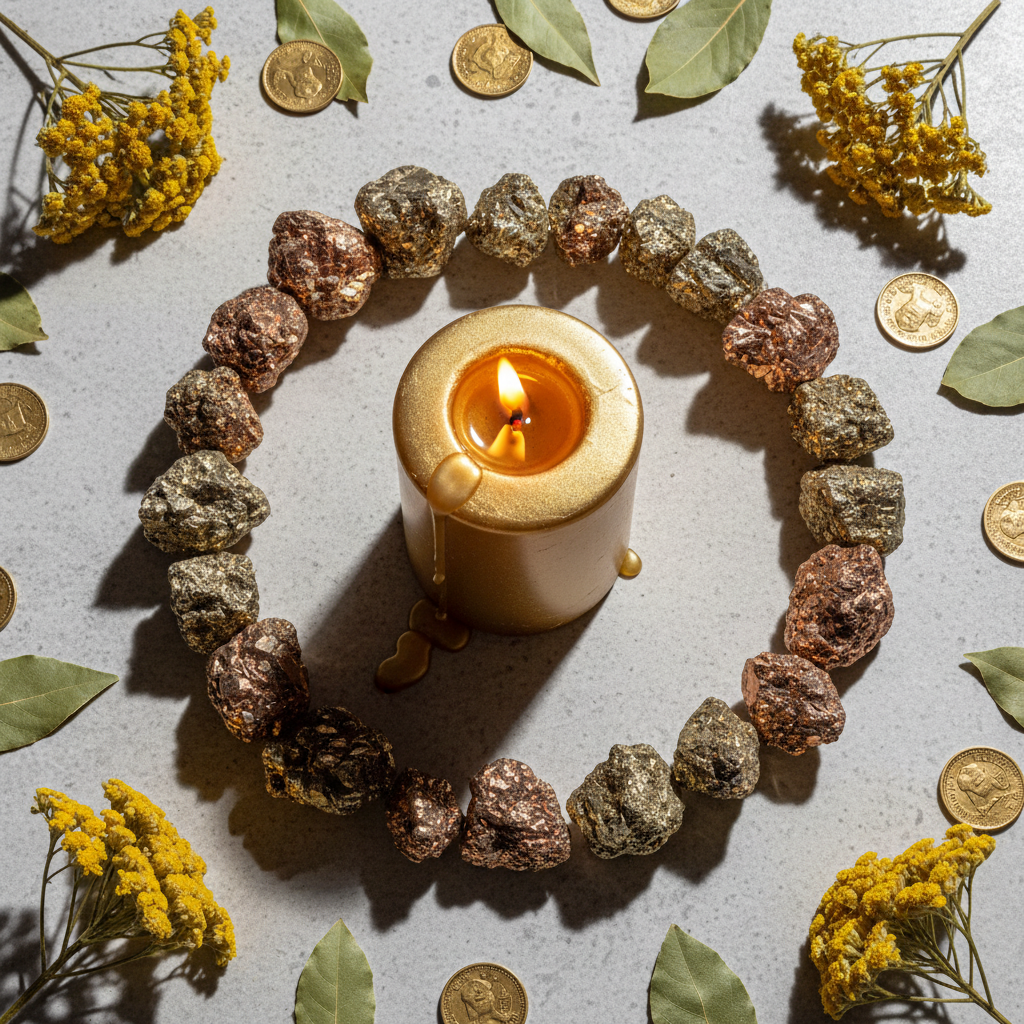 Pyrite Candle Ritual