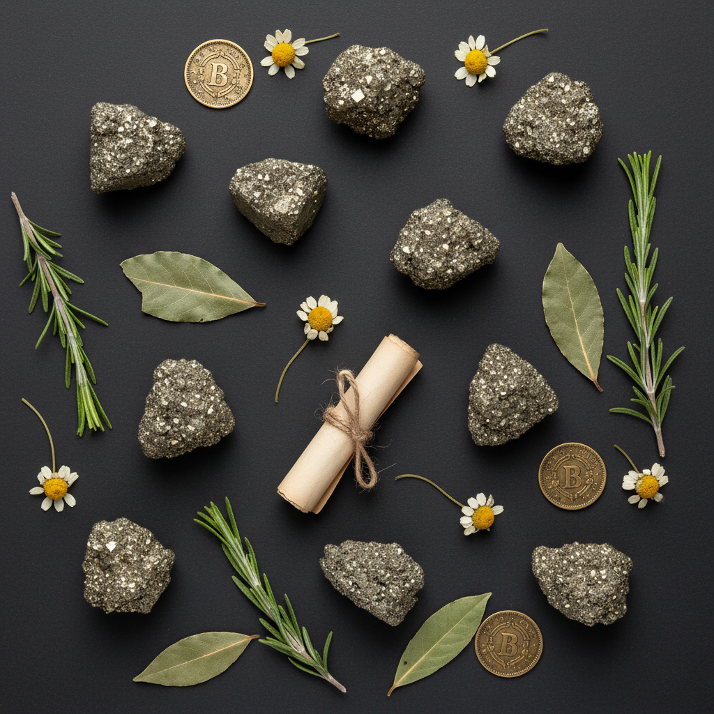 Pyrite Flat Lay