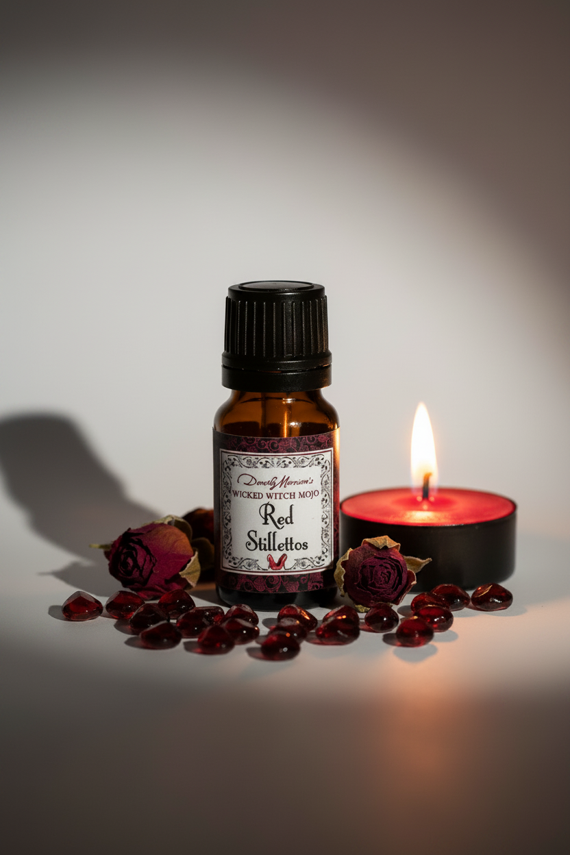 Red Stilettos Mojo Oil Hero - No Sepia