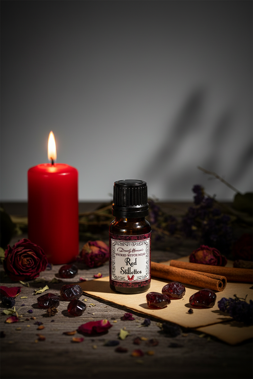 Red Stilettos Mojo Oil Lifestyle