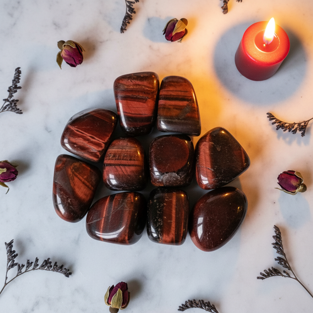 Red Tiger's Eye Hero Shot - Bright