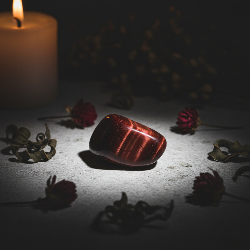 Red Tiger's Eye Single Lifestyle Shot