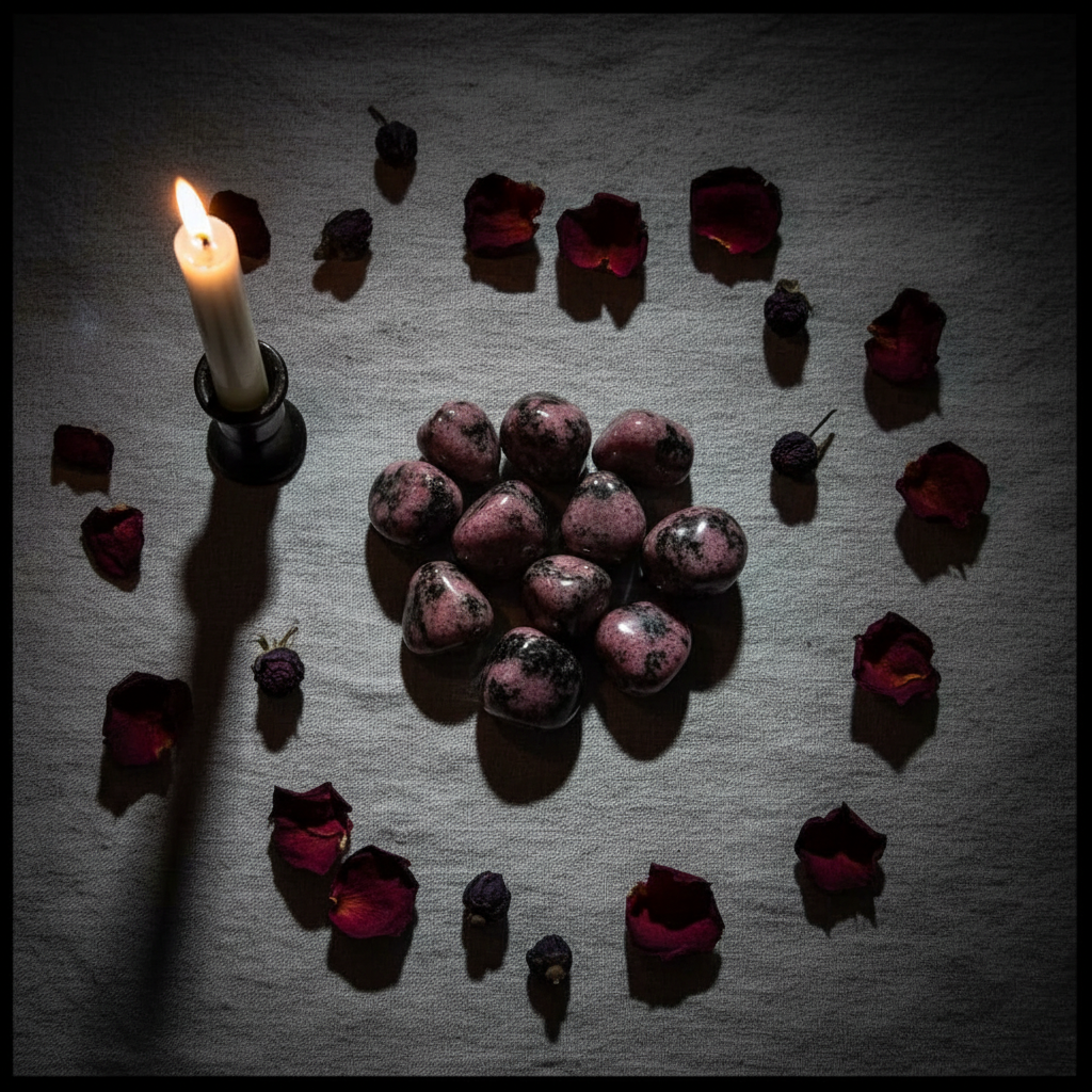 Rhodonite Flat Lay