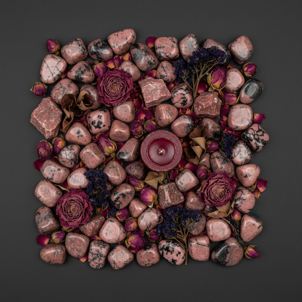 Rhodonite Flat Lay