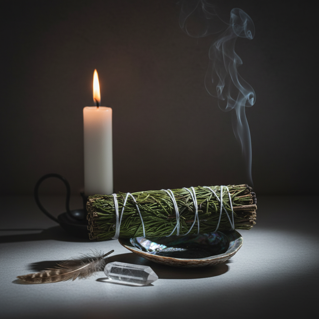Rosemary Smudge Bundle Lifestyle