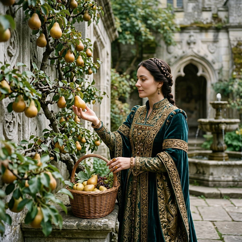 Royal Legacy garden harvest scene
