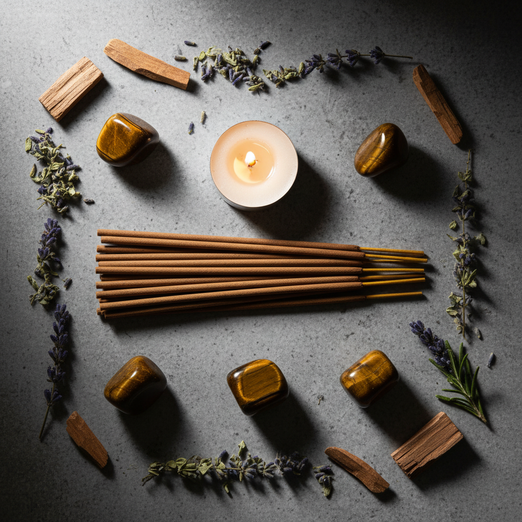 Sandalwood Flat Lay