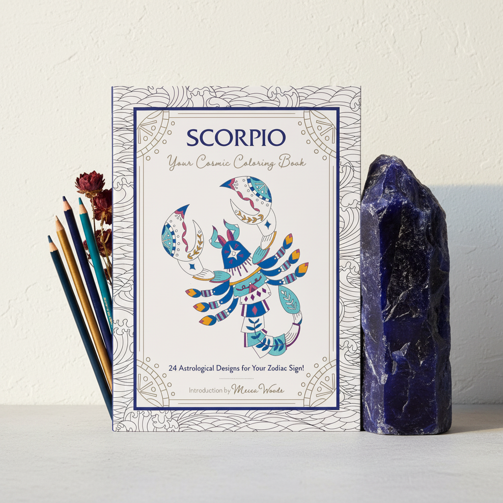 Scorpio Cosmic Coloring Book Hero