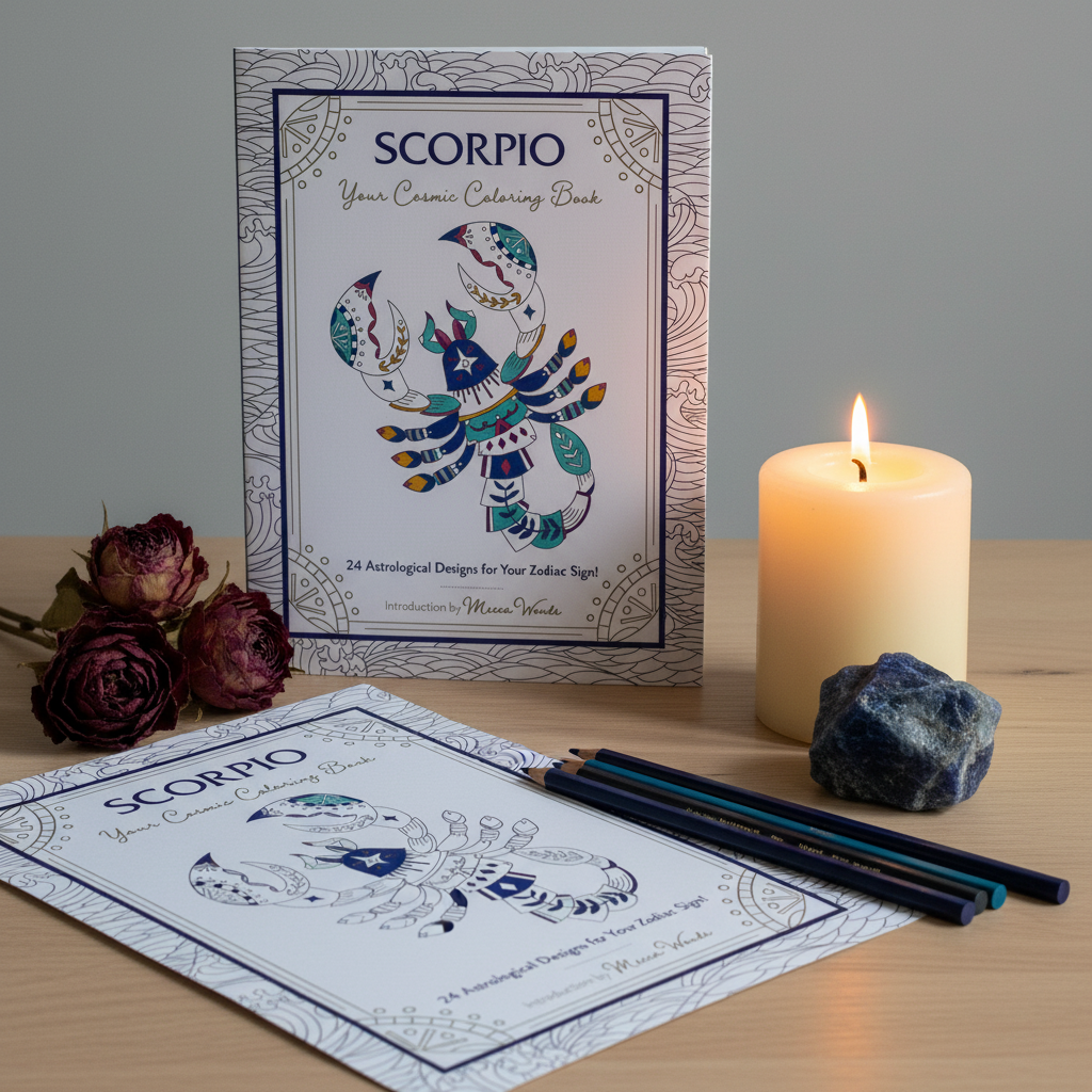 Scorpio Cosmic Coloring Book Lifestyle
