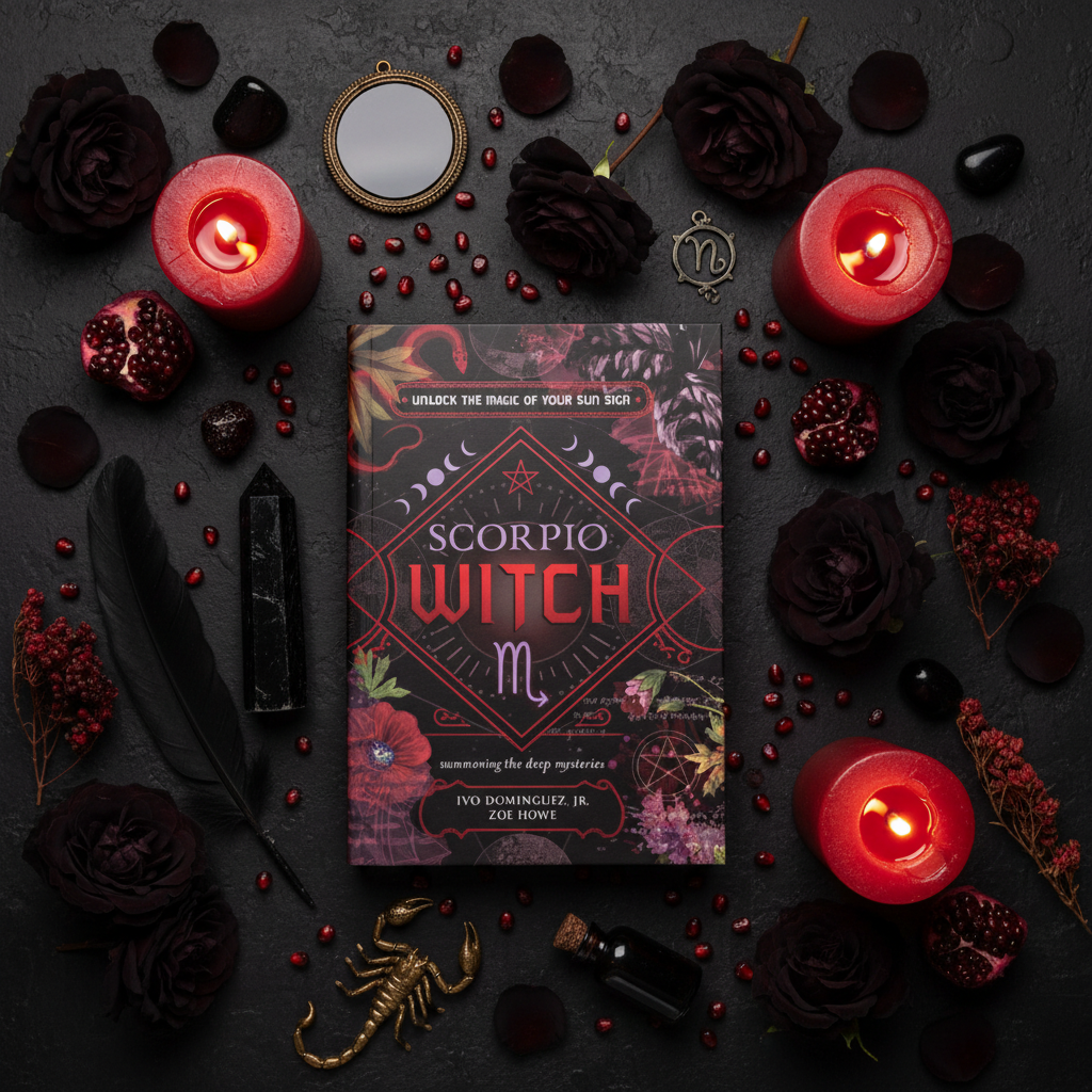 Scorpio Witch Flat Lay