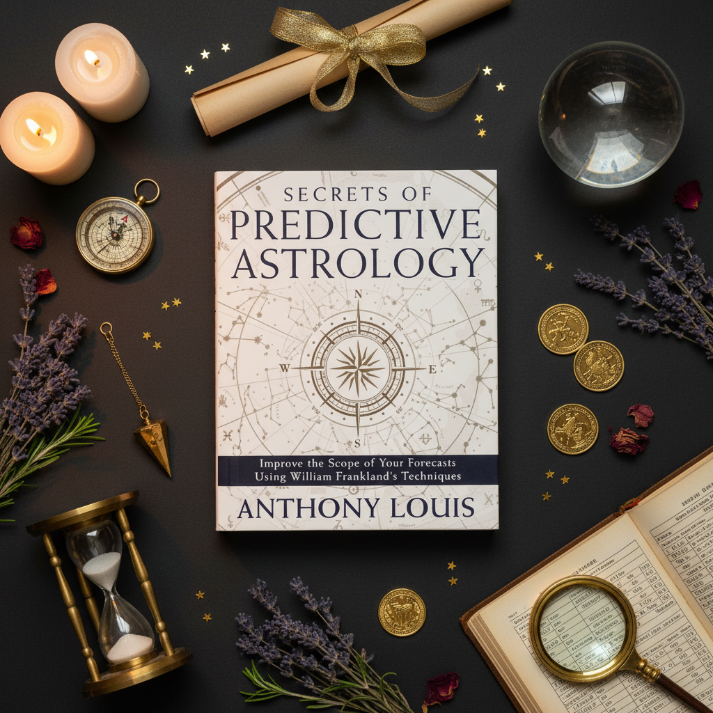 Secrets of Predictive Astrology Flat Lay