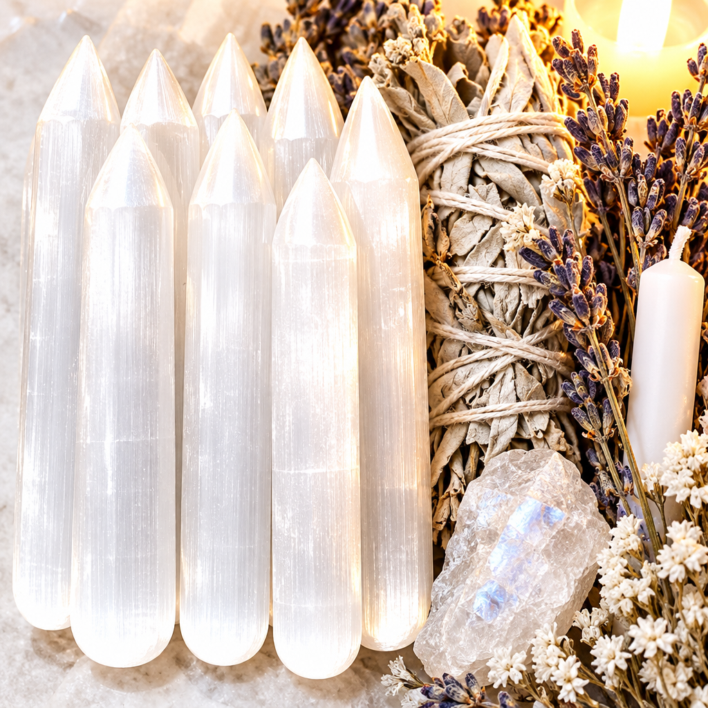 Selenite Wand Hero