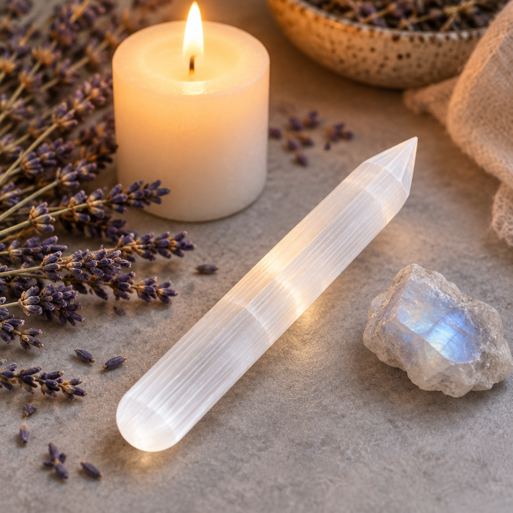 Selenite Wand Lifestyle