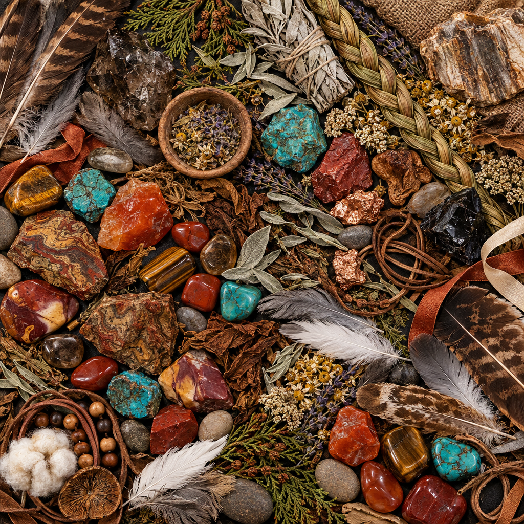 Shamanic Medicine Oracle Flat Lay