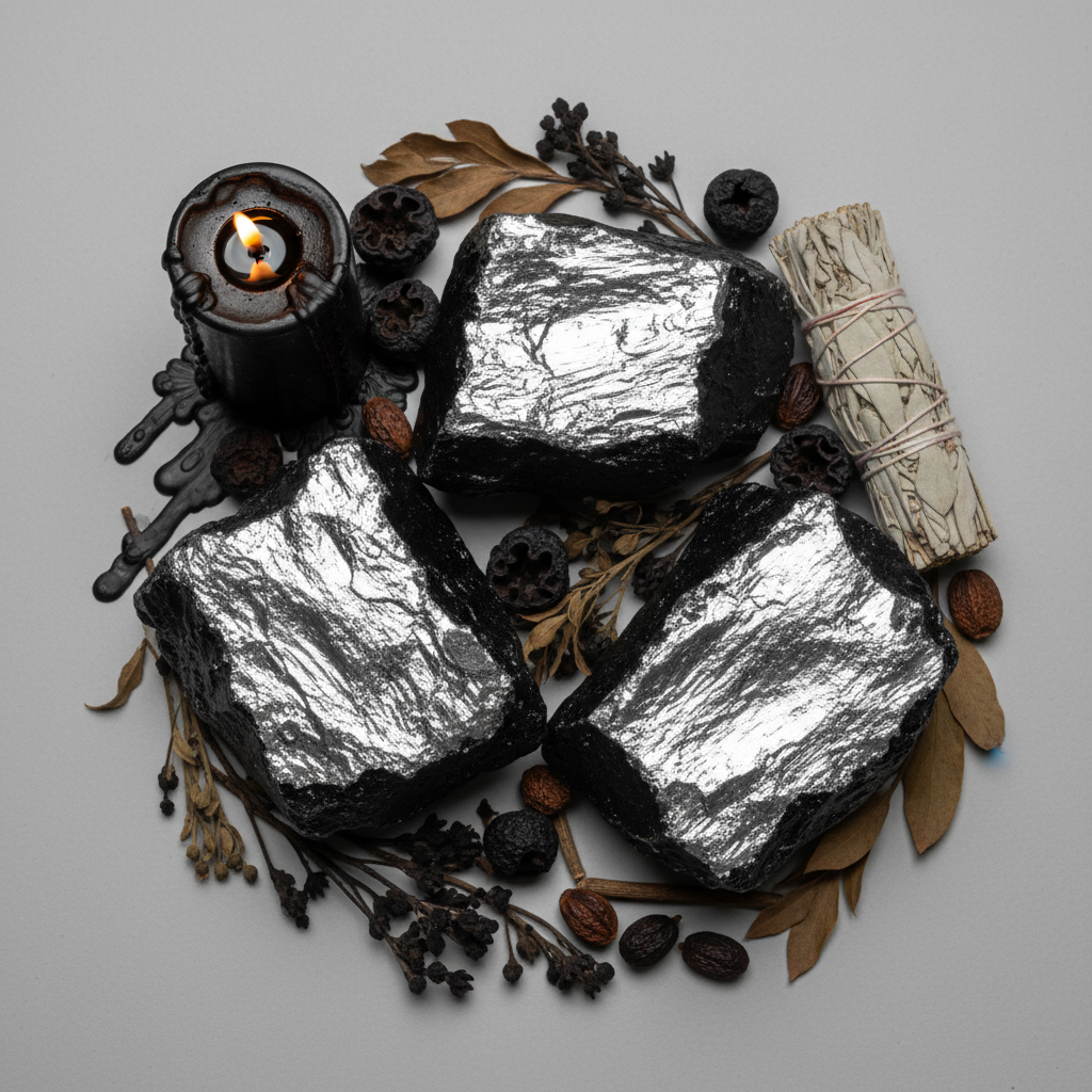 Silver Shungite Hero - Laid Flat