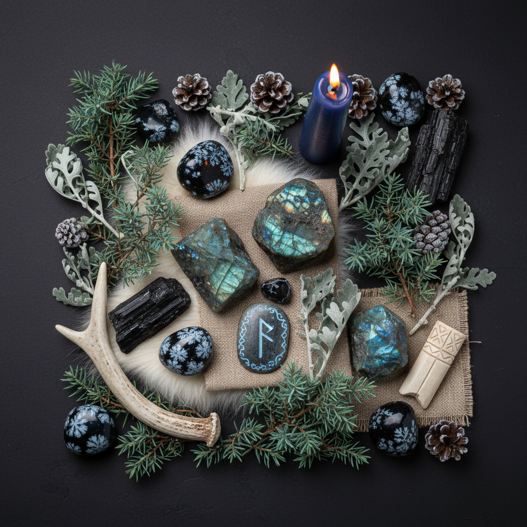 Skadi Figurine Flat Lay