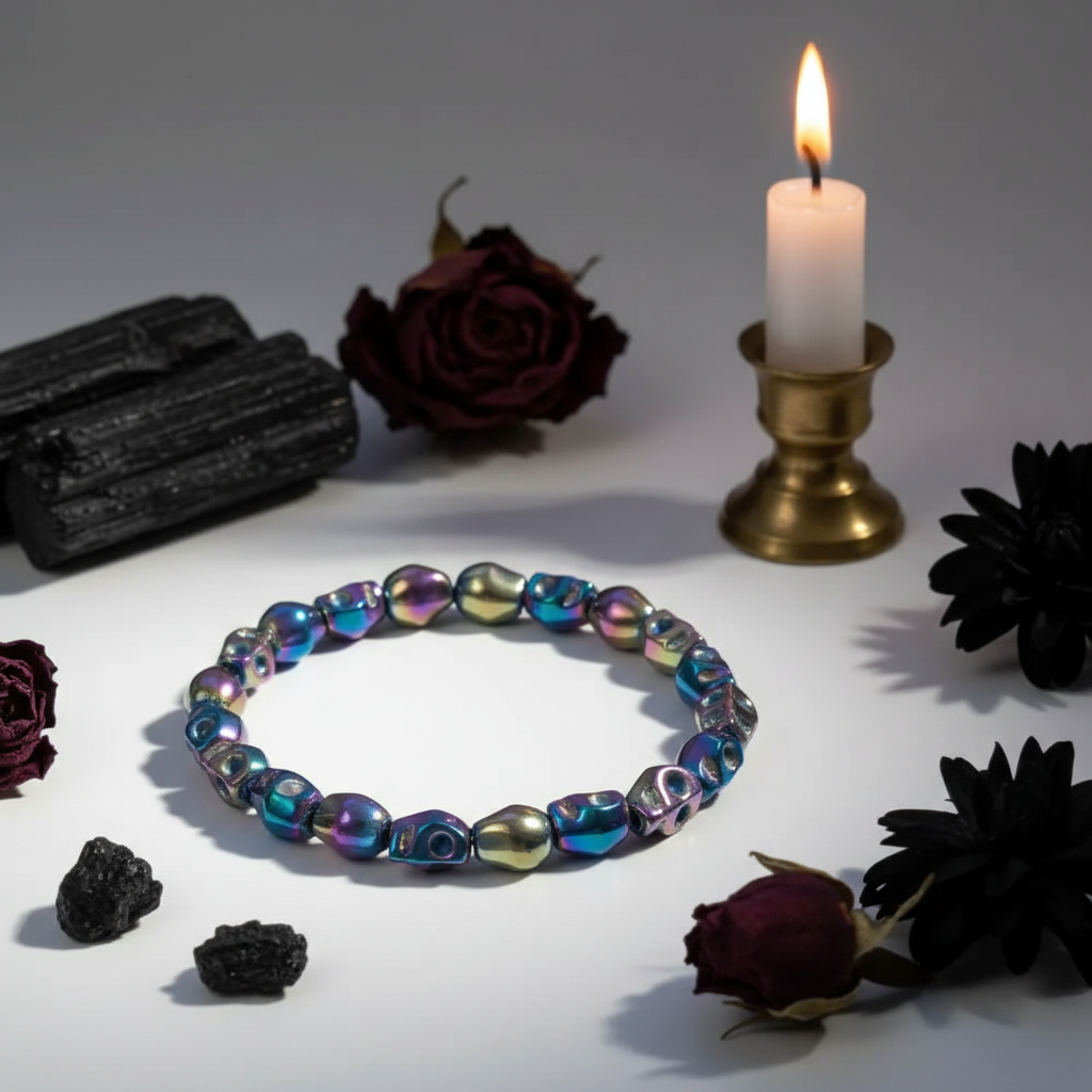 Skull Rainbow Hematite Hero