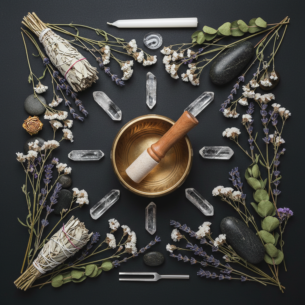 Sound Healing for Beginners - Flat Lay