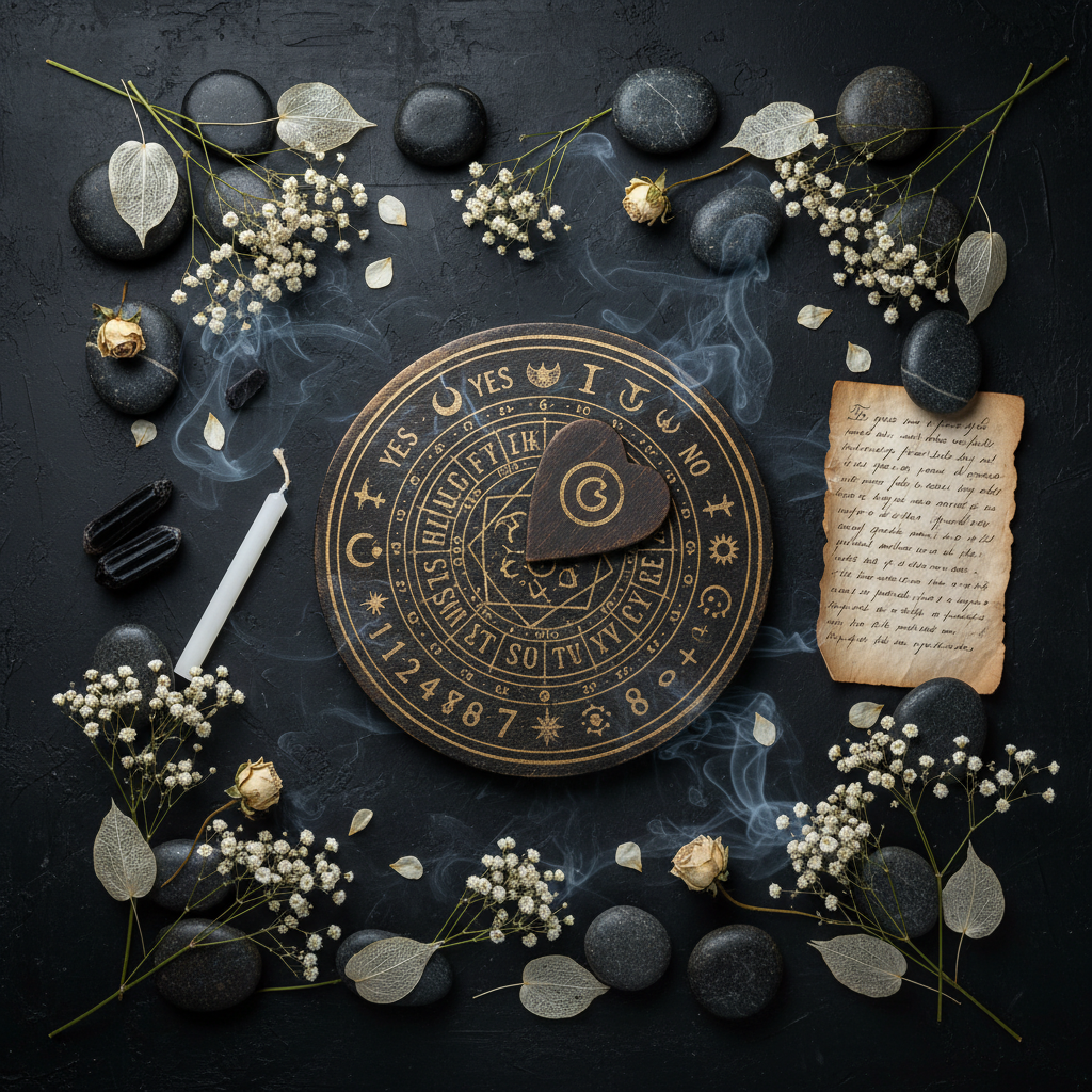 Spirit Boards for Beginners - Flat Lay