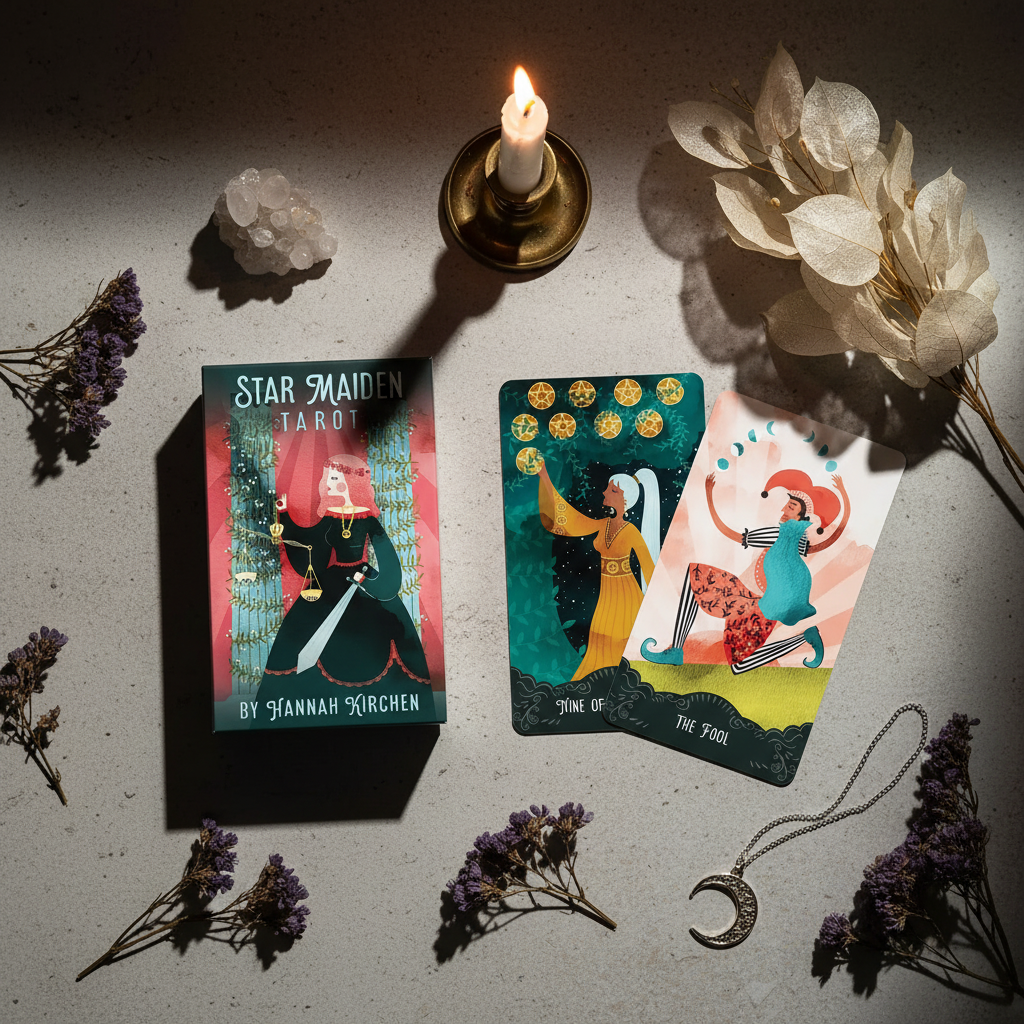 Star Maiden Tarot Flat Lay