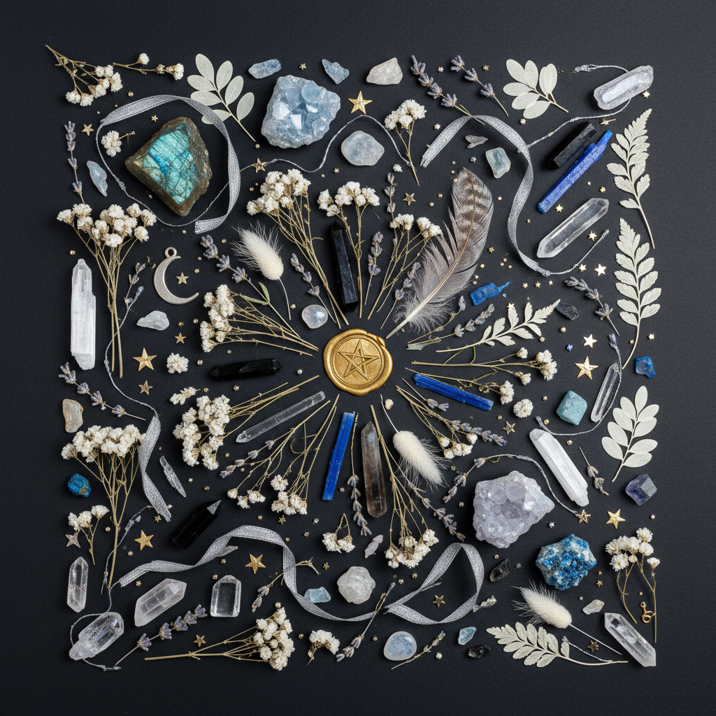Star Tarot Flat Lay