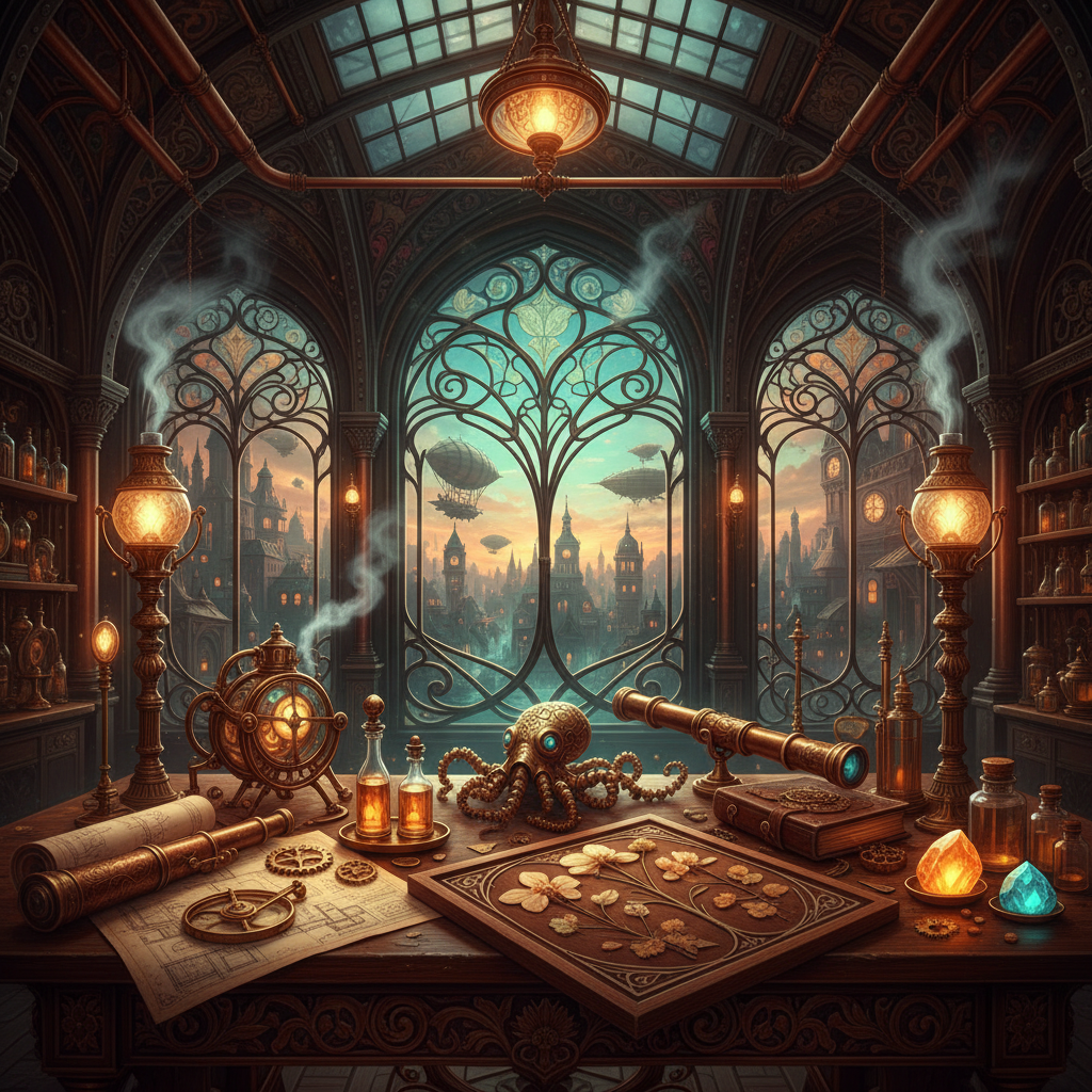Steampunk Art Nouveau Lifestyle