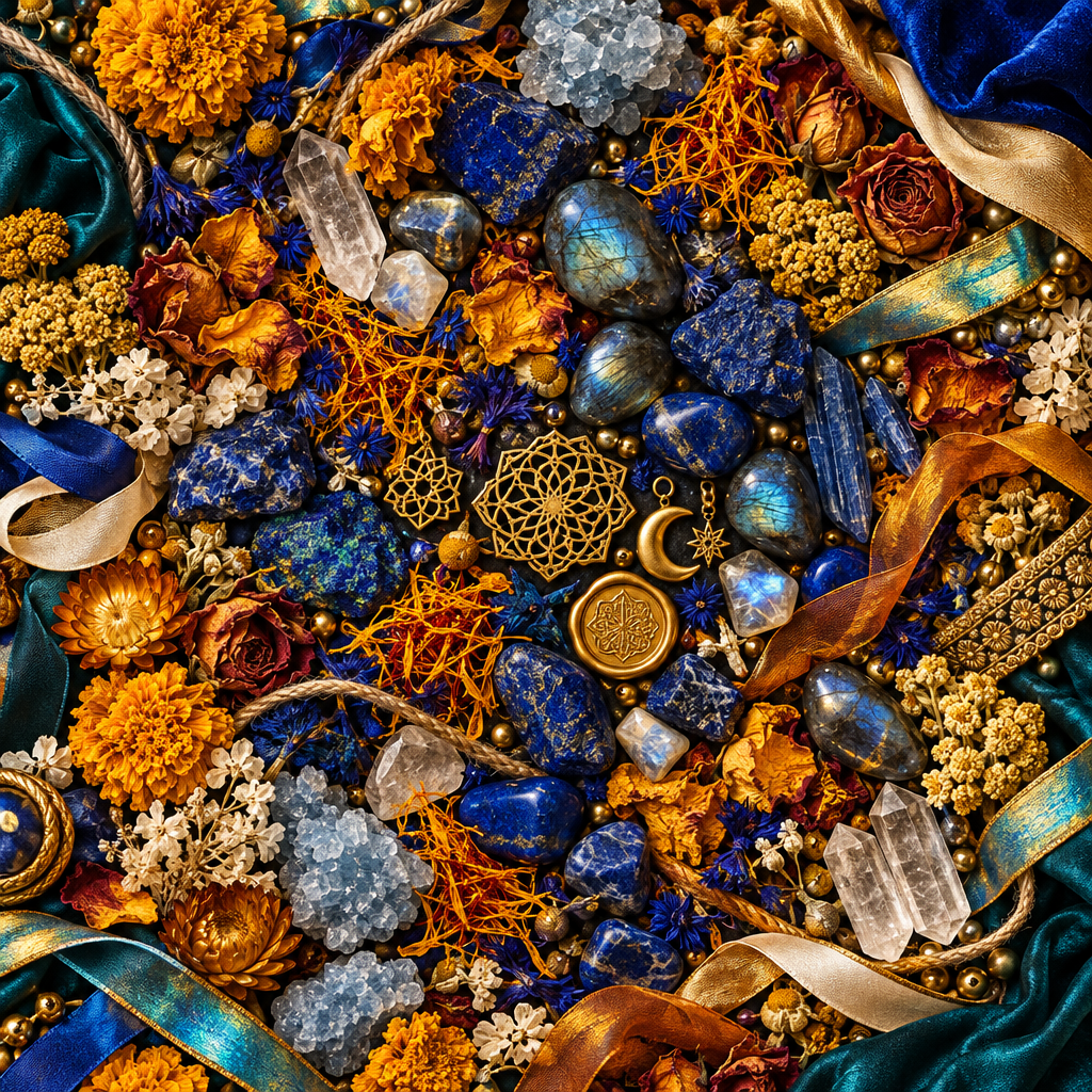 Sufi Wisdom Oracle Flat Lay