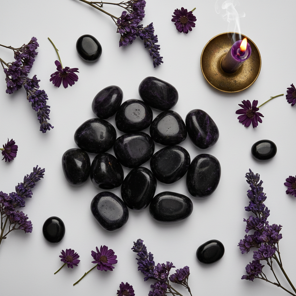 Sugilite Flat Lay