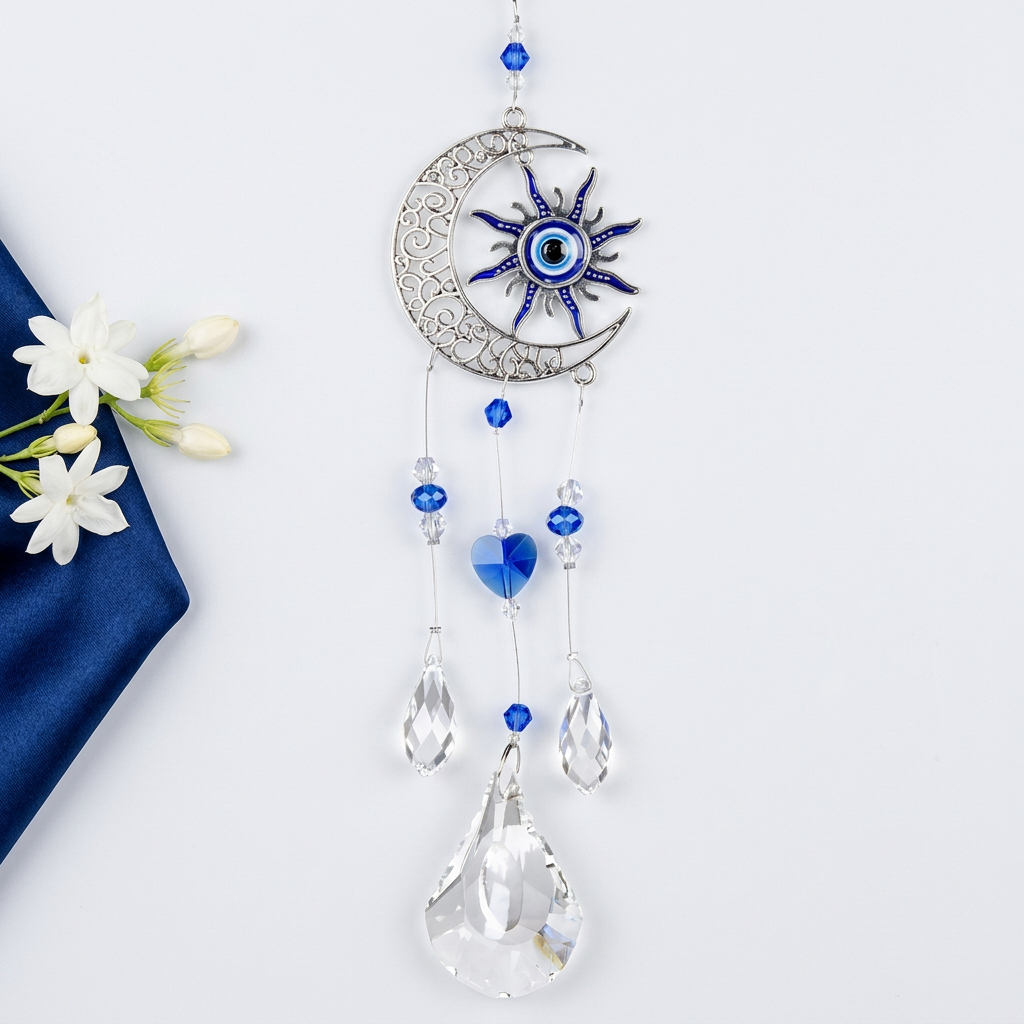 Sun and Moon Evil Eye Suncatcher hero