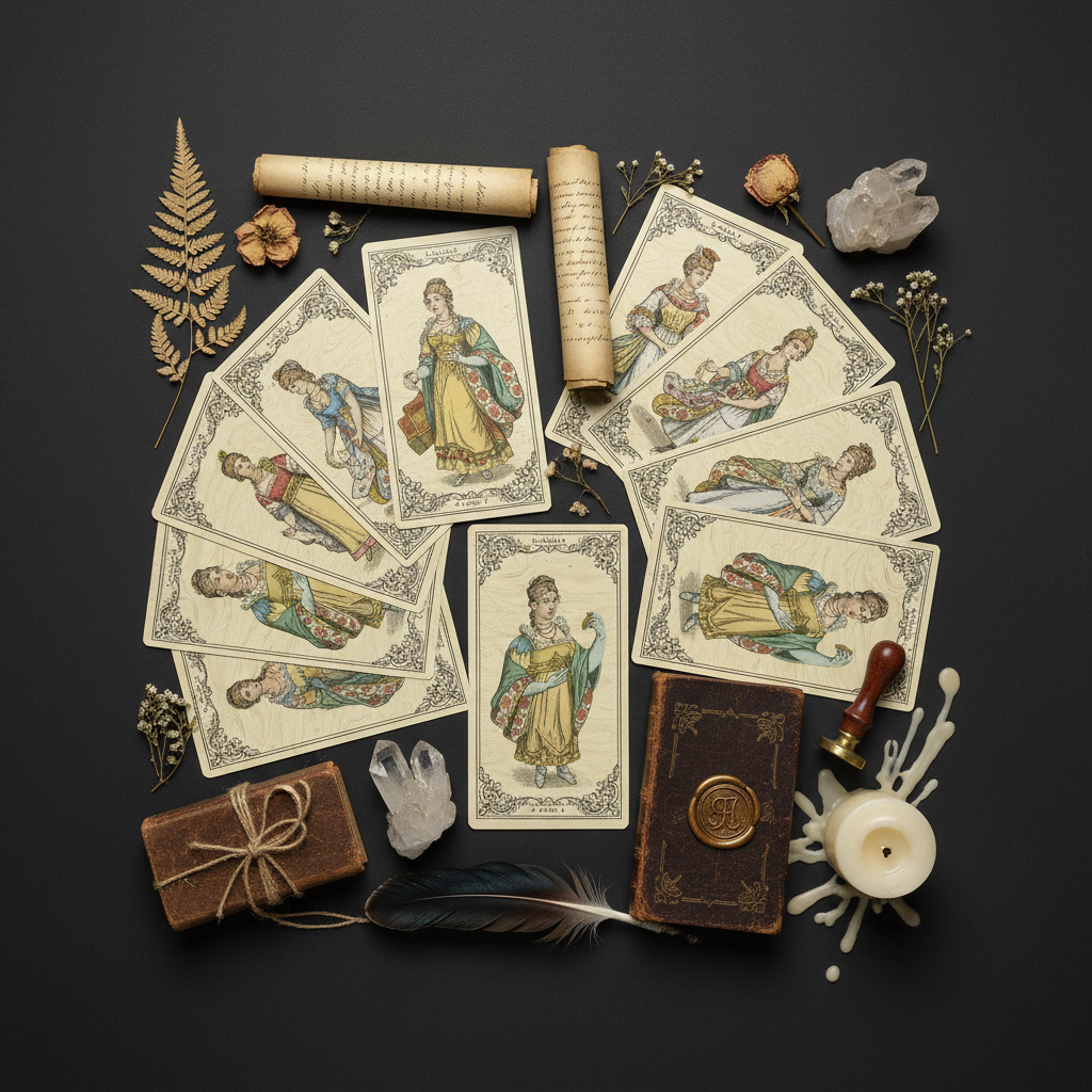 Tarot Steinberger Flat Lay