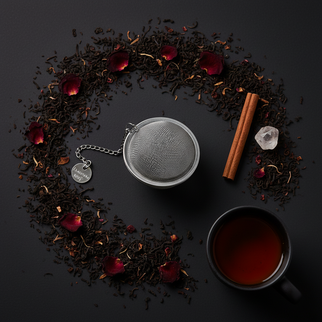 Tea Ball Infuser Flat Lay