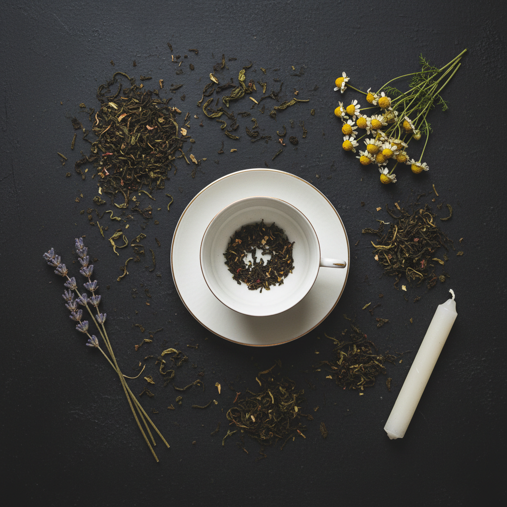 Tea Leaf Reading for Beginners - Flat Lay