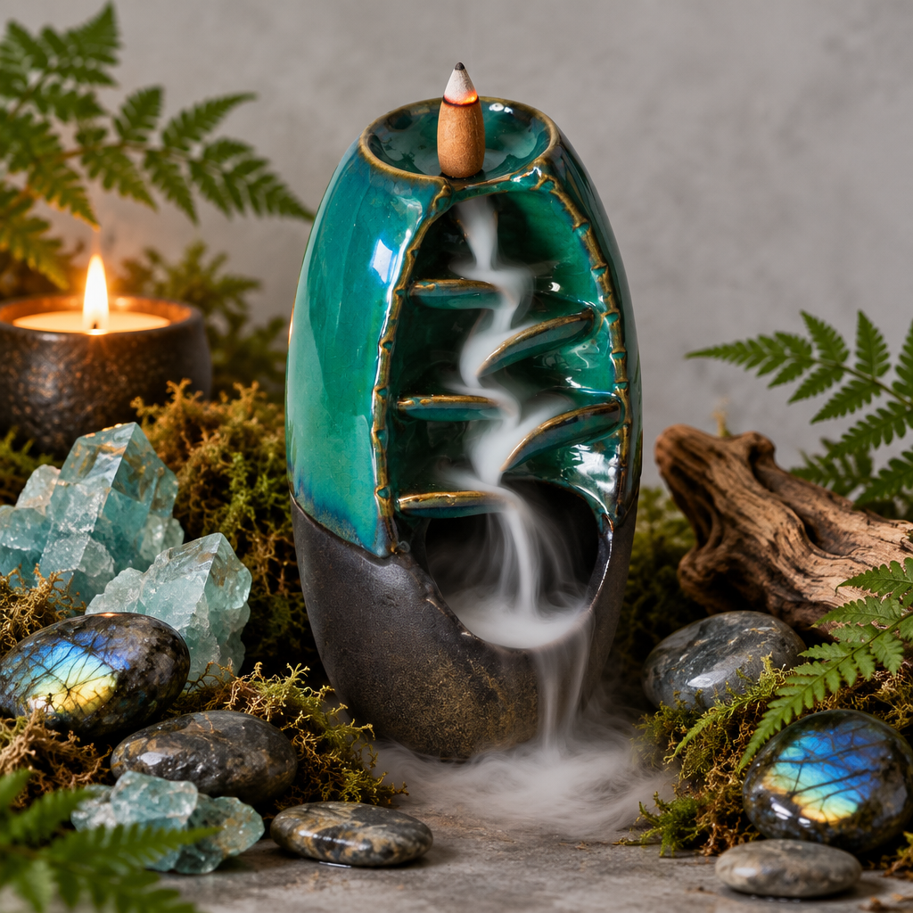 Teal Mountain Waterfall Burner Lifestyle