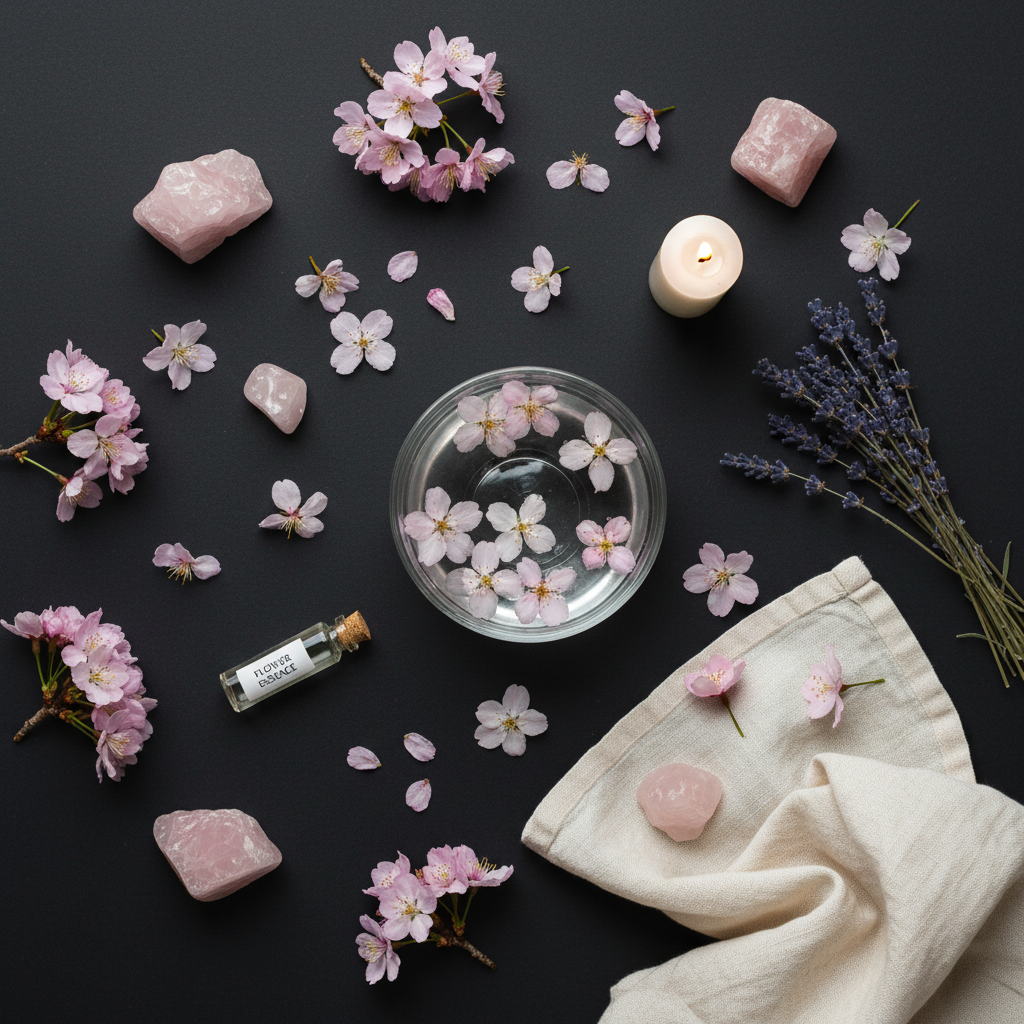 The Art of Flower Therapy Flat Lay