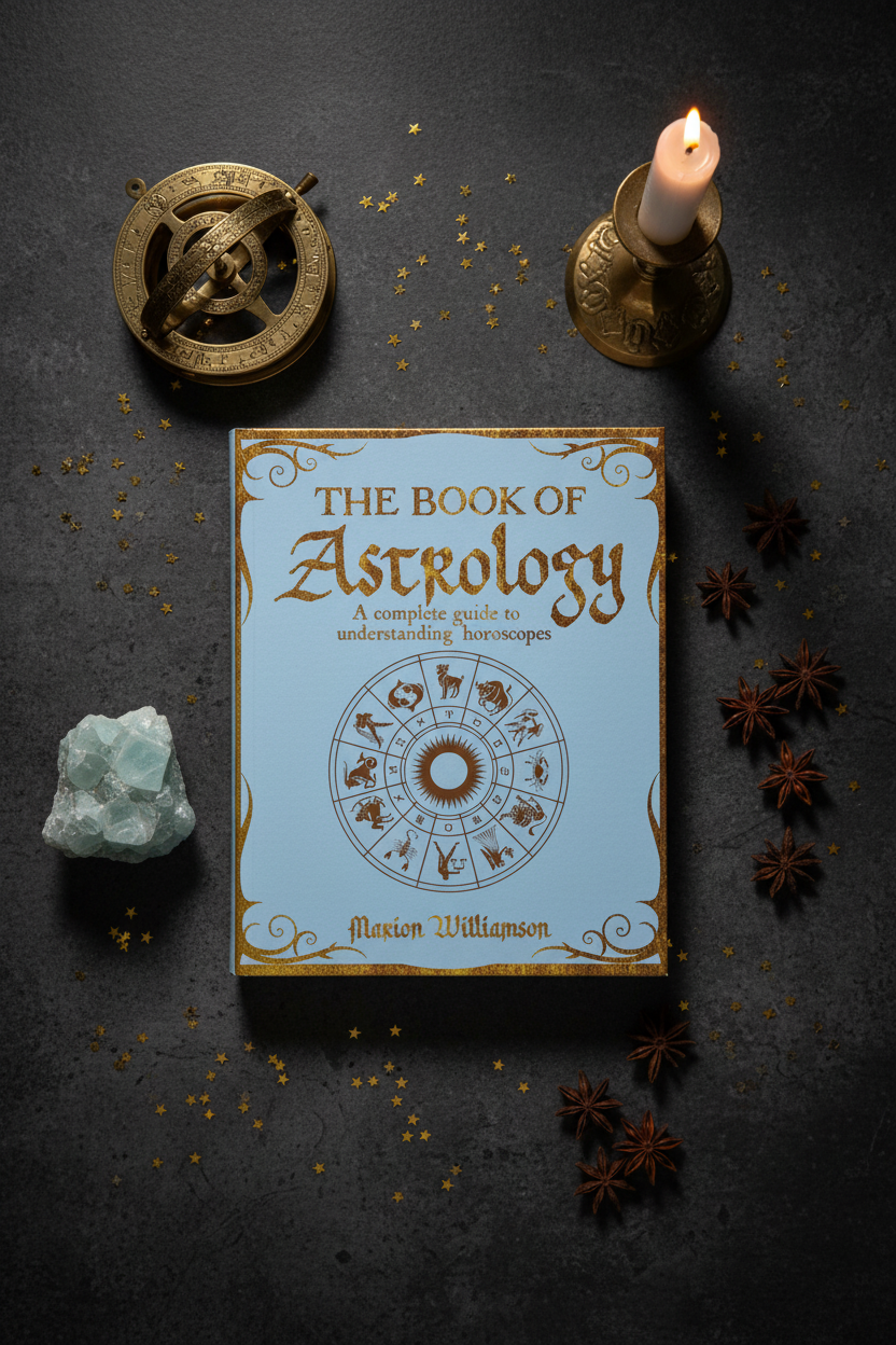 The Book of Astrology Flat Lay