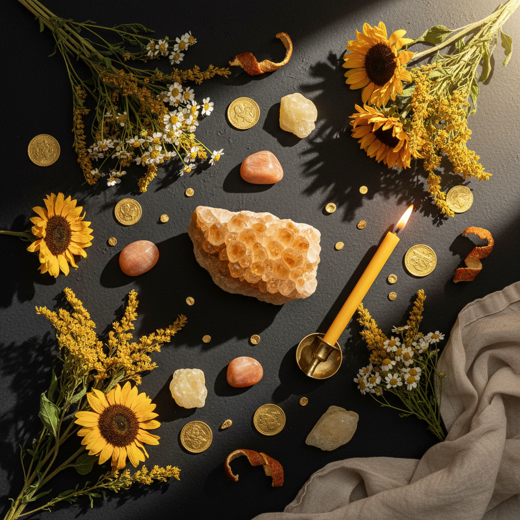 The Book of Light Flat Lay